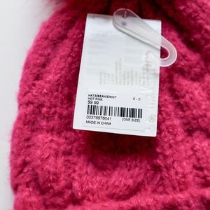 Forever 21 Accessories - Pink Cable Knit Pom Pom Beanie Forever 21 Accessories - Pink Cable Knit Pom Pom Beanie